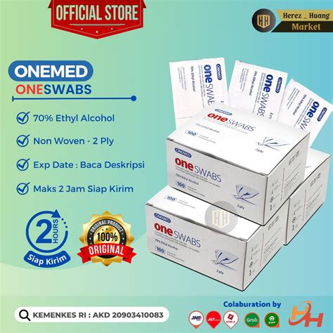 Jual Onemed Alcohol One Swab Tissue Tisu Alkohol Swab One Swab Onemed