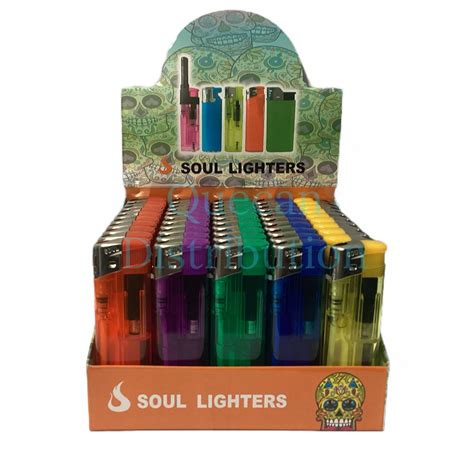 Soul Classic Maxi Refillable Lighter Pack Of 50 Quecan Distribution