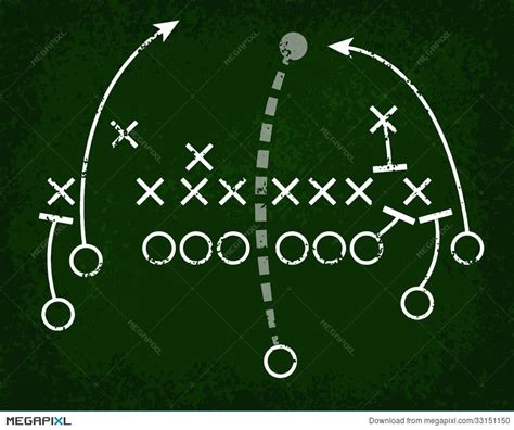 Football Play Drawing Template