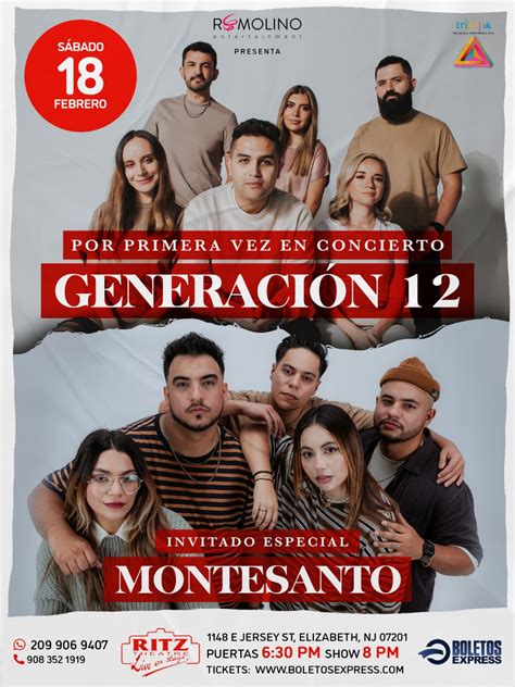 GENERACION 12 Tickets - BoletosExpress