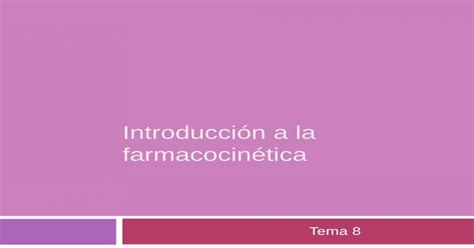 Introducci N A La Farmacocin Tica Pdf Document