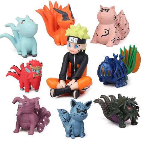 Jual NARUTO X BIJUU Set Isi 11 Pcs Action Figure Miniatur Pajangan