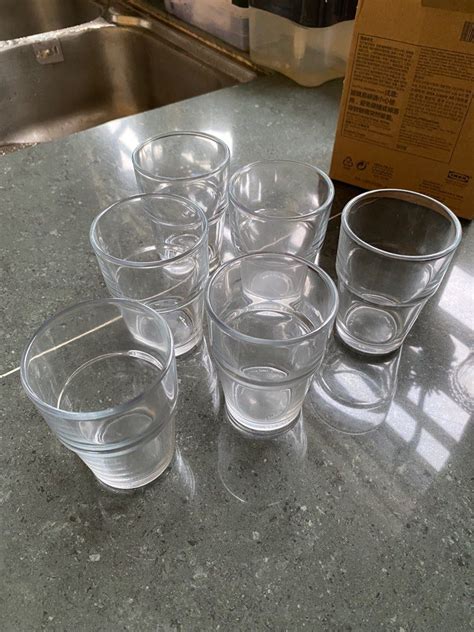 Ikea Reko Clear Glass Furniture Home Living Kitchenware Tableware