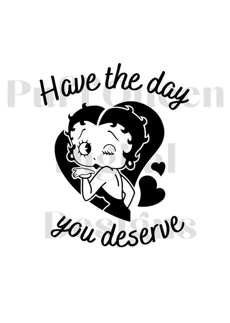 Betty Boop Svg Cute Betty Boop Svg Betty Boop Cricut File Etsy