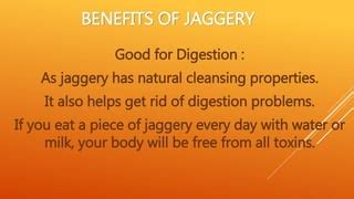 Nutritional Value Of Jaggery Ppt