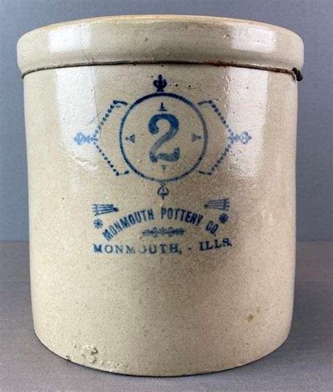 Monmouth Pottery 2 Gallon Stoneware Crock Matthew Bullock Auctioneers