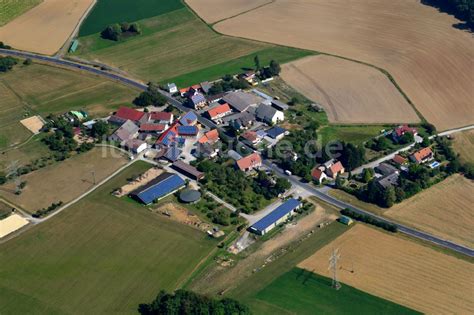 Limbachshof Von Oben Dorfkern Am Feldrand In Limbachshof Im