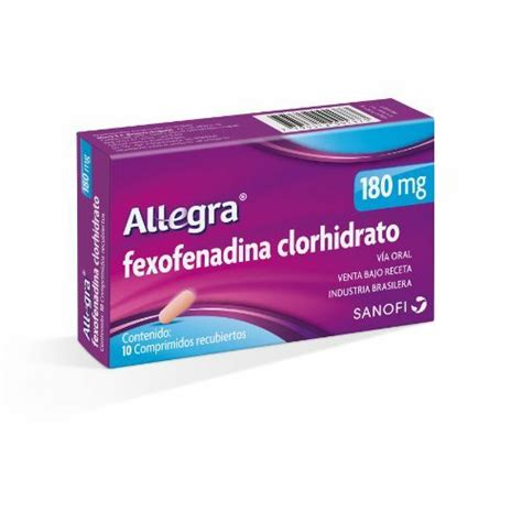 Allegra 180 Mg X 10 Comprimidos Farmacia Parque Miramar