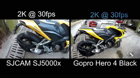 Comparison Of Sjcam SJ5000x And Gopro Hero 4 2k Video YouTube