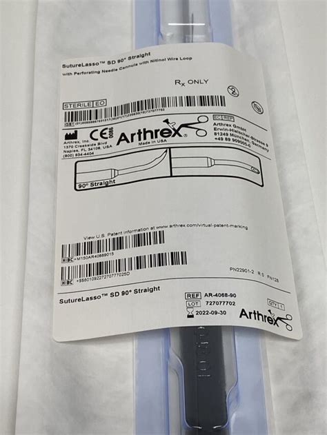 Pn Ar 4068 90 For Sale Arthrex Suture Lasso Sd 90 Straight Ar 4068