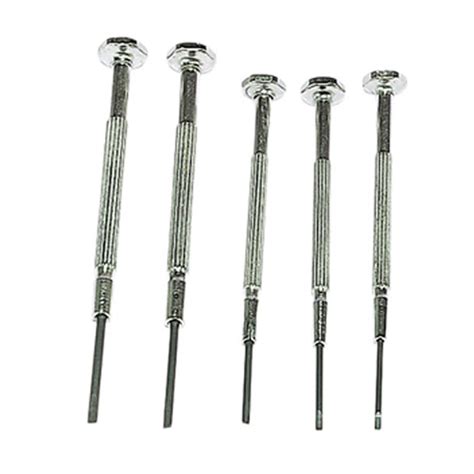 5 Piece Precision Flat Blade Screwdriver Set