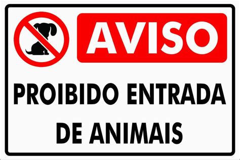 Proibido Entrada De Animais Edulearn