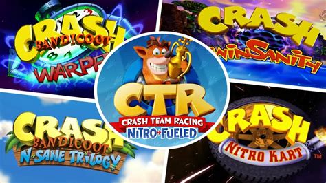 Crash Bandicoot All Intros Evolution 1996 2019 Youtube