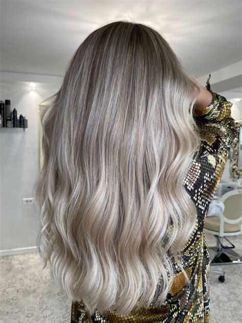 Balayage Dark Roots Blonde Hair Balayage Hair Ash Blonde Hair Colour