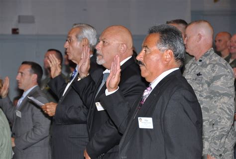 Freedom Wing S Honorary Commanders Take Oath During Induction Ceremony 514th Air Mobility Wing