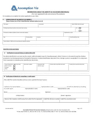 Fillable Online Infonet Assumption Understanding Variable Life Vs