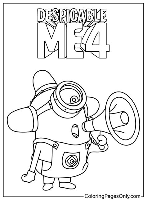 Coloriage Moi moche et méchant 4 Coloriages gratuits à imprimer