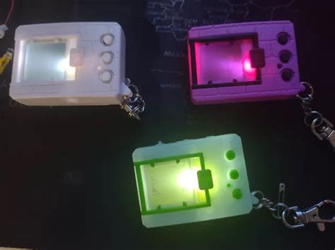 3 Digimon 20th Anniversary Tamagotchi Digivice Vpet Led Light Mod Glow