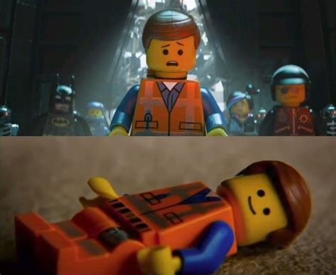 In The Lego Movie (2014), whenever Emmet is digitally animated, you can ...