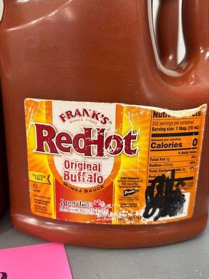 4 JUGS OF FRANKS RED HOT SAUCE Earl S Auction Company