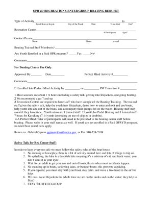 Fillable Online Boating Penn State Student Affairs Fax Email Print