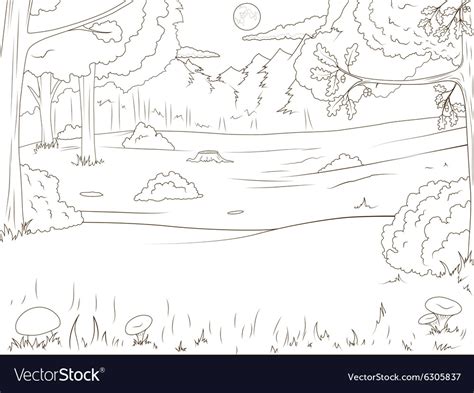 Forest Cartoon Coloring