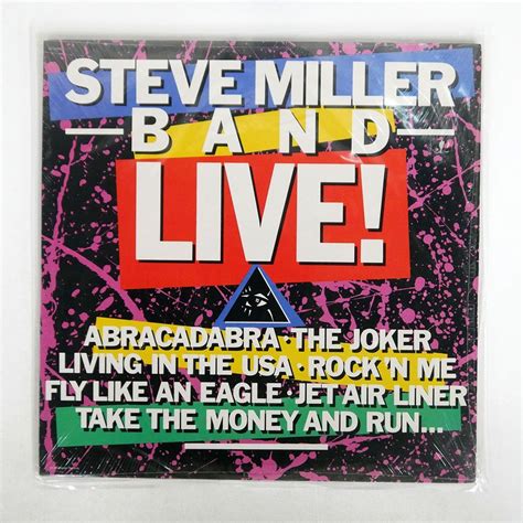 Yahoo Steve Miller Band Live Capitol St Lp