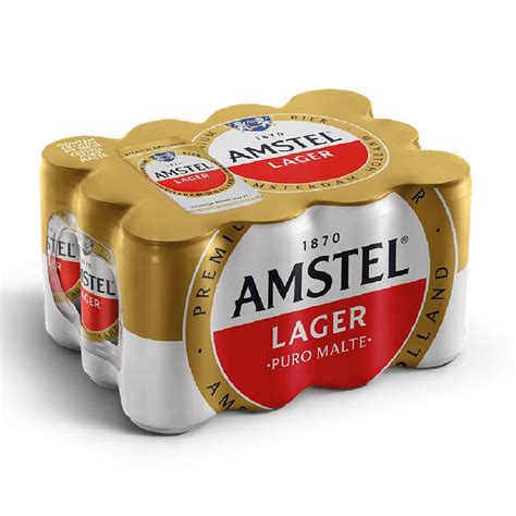 Cerveja AMSTEL Lager Lata 269ml Pack 12 latas Pão de Açúcar