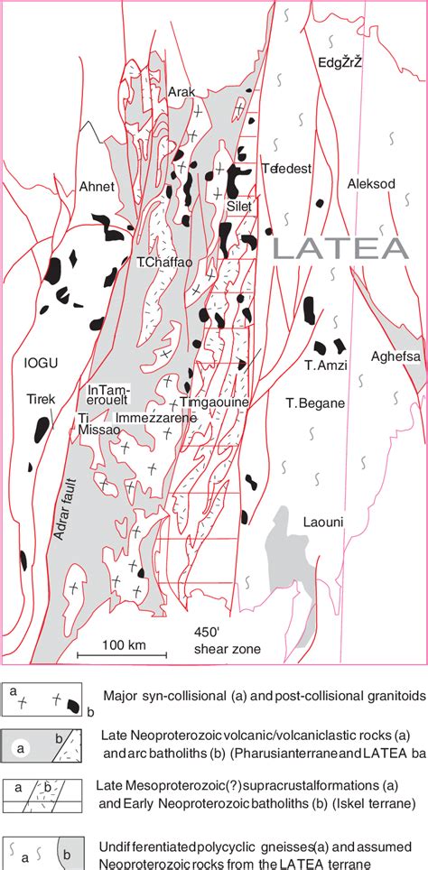 Simplified Geological Sketch Map Of The Pharusian Terrane And