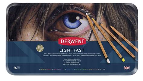 Derwent Lightfast Pencil Tins Tin Of 36 The Drawing Room