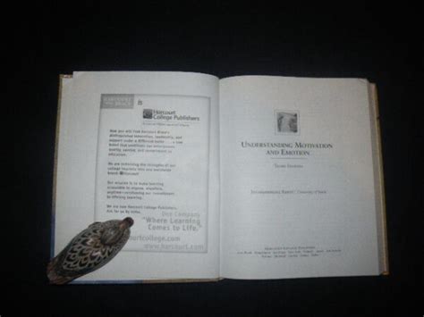 Understanding Motivation And Emotion by Johnmarshall Reeve. Harcourt ...