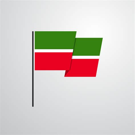 Tatarstan waving Flag design vector 14215113 Vector Art at Vecteezy