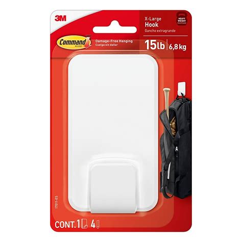 command extra large utility hook  lbs white  es image
