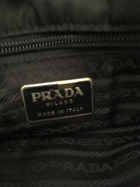 Prada Vintage Vela Nylon Black Tote With Leather Straps And Trim Circa