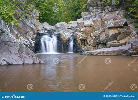 Scott S Run Waterfall In Early Autumn Fairfax County Virginia Usa Stock