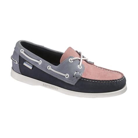 Chaussures bateau femme Spinnaker rose marine bleu Chasse Marée