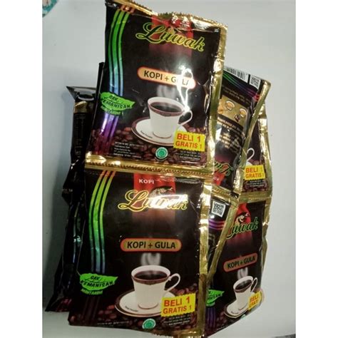 Jual Kopi Luwak Hitam Gula Gr Renceng Pc Shopee Indonesia