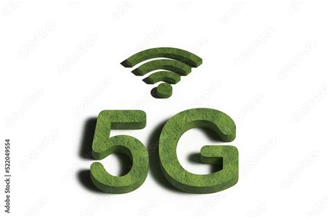 3D Realistic network logo 5G network connection 5G logo Stock ...