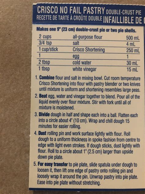 pie crust recipes with crisco 9