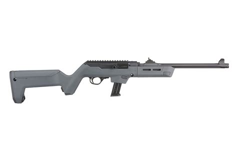 Ruger Pc Carbine 9mm Semi Auto Rifle With Stealth Gray Magpul Pc Backpacker Stock Sportsman S