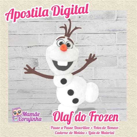 Apostila Do Olaf Em Feltro Da Colecao Frozen Produtos Elo7