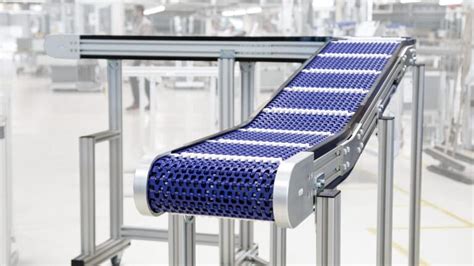 Curved Modular Belt Conveyor Robotunits Conveyor Technology