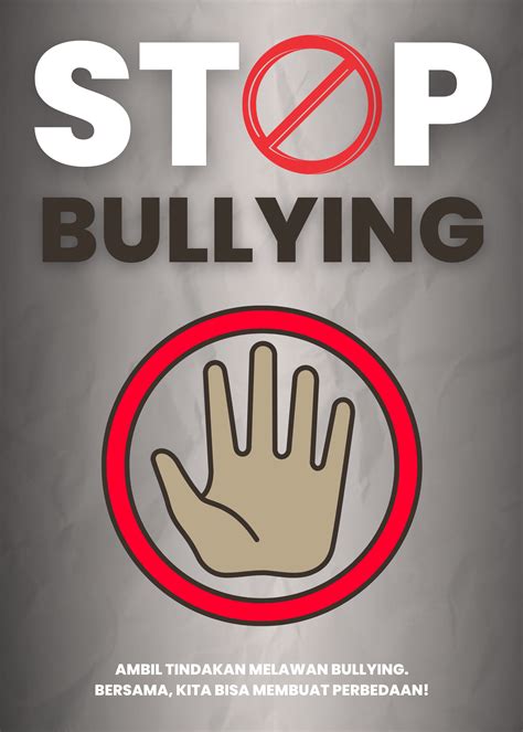 poster bully gampang gambar poster stop bully poster pendidikan