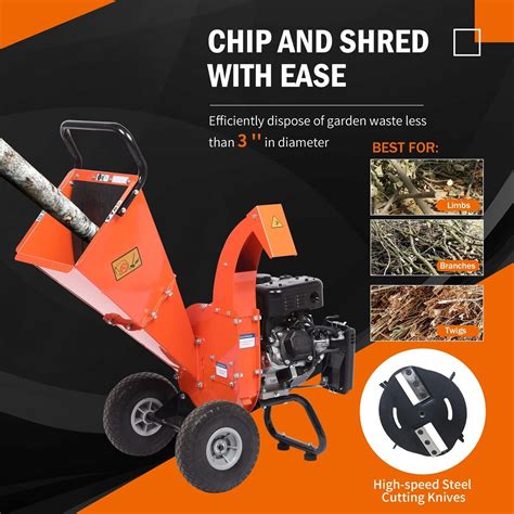 C Lite Wood Chipper Shredder Mulcher Heavy Duty Hp Cc Gas