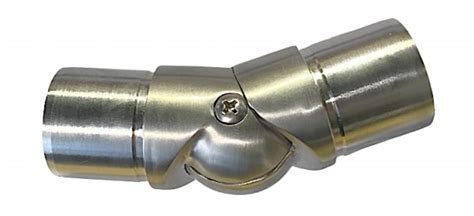 X Adjustable Angle Stainless Steel Fitting Two Connections