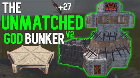 The Unmatched V2 God Bunker Solo Rust Base Design 2023 Youtube