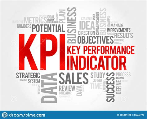 Nube De Indicador De Rendimiento De Clave Kpi Stock De Ilustraci N