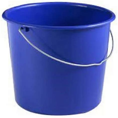 L Blue Plastic Bucket For Household With Handle At Rs In Vadodara