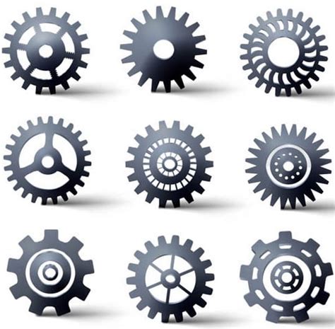 Different Gears Vector Ai Uidownload