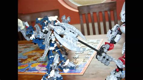 Bionicle Stop Motion Battle Axonn Vs Brutaka The Great Duel Of The